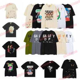 Men's T-Shirts Galleries Dept Tees Designer Summer Gallary Shirt Alphabet Printed Star Same Round Neck Short Sleeve T-Shirt For Men And987