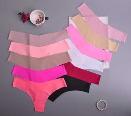 Hot Silk Sexy Women Thongs g string Seamless Panties Female Underwear Tanga Panties Low-Rise Lingerie Panty Intimates 3pcs ac125 L230626