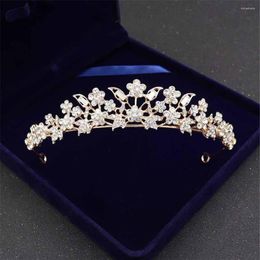 Headpieces Vintage Wedding Butterfly Flower Bridal Crown Hair Accessories Pearl Tiara Bridesmaid Girls Branches Headdress Headband302a