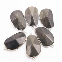 Pendant Necklaces 4pcs/lot Sell Natural Stone Oval Necklace Mineral Silver Plated Fashionable Charms Jewellery Accessories