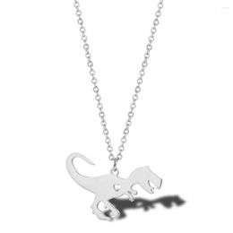 Pendant Necklaces Stainless Steel Tyrannosaurus Rex Necklace Children Gift Dinosaur Jewelry For Him