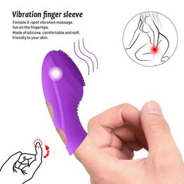 Finger Vibrators for Women G-spot Clit Stimulator Masturbation Lesbian Erotic Vagina Vibradores Adult