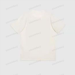 2023 Men Plus Tees Designer t shirts letter print short sleeve Crew Neck Streetwear black white xinxinbuy S-2XL