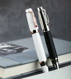 Fountain Pens Majohn X1 Resin Retractable Fountain Pen White / Black Ink Pen EF Nib 0.38 Short Writing Gift Office Business School Pen 230804