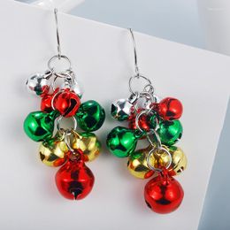 Dangle Earrings 2023 High Quality Long Tassel Colourful Bells Alloy Pendent Fashion Stud Christmas Jewellery Gifts For Women Festival