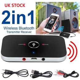 2 in 1 Wireless Bluetooth car Audio Transmitter Receiver HIFI Music Adapter AUX RCA242A