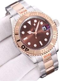 Fashion ceramic mens luxury watches 904L Stainless Steel folded buckle strap Sapphire glass coke bezel calendar display WristWatches montre de luxe watches