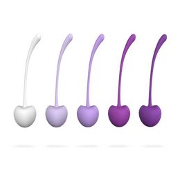 Eggs 5pcs Set Safe Silicone Kegel Exercise Geisha Ball Ben Vagina Tighten Trainer Massage Sex Toys Vaginal s Sexe 1124