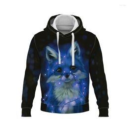 Men's Hoodies 2023 Animal Fashion Girls Boys Hoodie 3 D Print Anime Harajuku Ladies Hooded Casual Kids Clothing Top T-Shirt