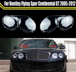 Headlamp Shell Headlight Lens Cover Transparent Lampshade Glass Lampcover Caps For Bentley Flying Spur Continental GT 2005-2012