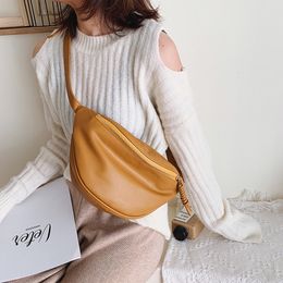 Waist Bags Bag Women Leather Fanny Pack Chest pack Veins Banana Female Zipper Pouch Street Kidney YB092 230804