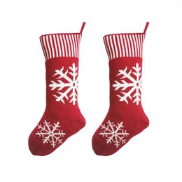 Christmas Decorations Warm Winter Stockings Durable Fabric For Party Home Hanging Decor