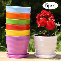 Planters Pots Buah Pot Tanaman Multiwarna Pot Bunga Plastik Mini Pot Bunga Tanaman Sukulen Balkon Kantor Rumah Penanam Berkebun R230807