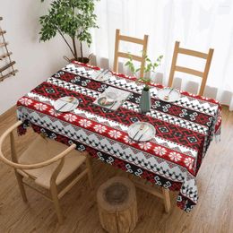 Table Cloth Rectangular Ukrainian Embroidery Bright Color Vyshyvanka Leggings And Designs Waterproof Tablecloth Cover