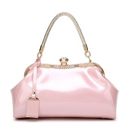 Evening Bags Luxury Designer Handbag Women Leather Party Ladies Hand Bags Pink Beige Blue Red Black Boston Bag Sac De Luxe Femme Bolso 230804