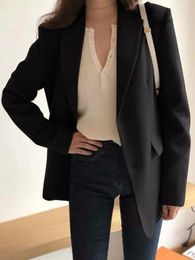 Women's Suits Women Coat 2023 Spring Autumn Elegant Casual Long Sleeve Short Cut Blazer Korean Fashion Slim Fit Blazers Coats