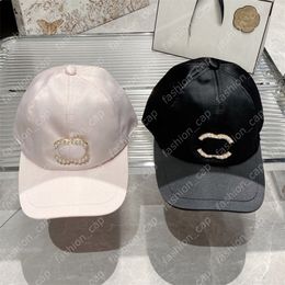Luxury Baseball Cap Nylon Designer White Bucket Hats Fashion Pearl Letter Casual Sports Caps Women Men Casquette Adjustable