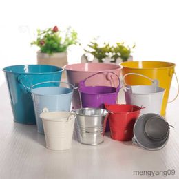 Planters Pots Ember Logam Mini Ukuran Pernikahan Kotak Permen Pot Bunga Pesta Ulang Perlengkapan Bayi Anak-anak R230807