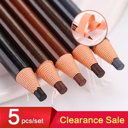 Eyebrow Enhancers 5pcsSet Eyebrow Pencil Makeup Eyebrow Enhancers Cosmetic Art Waterproof Tint Stereo Types Coloured Beauty Tools 230807