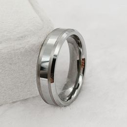 Wedding Rings Bevelled Mens Tungsten Ring Colour High Quality Custom Western Fashion Jewellery Couples For Women Girls