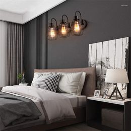Wall Lamp OUFULA Retro Light Indoor Fixtures Scones Mounted Originality Design Loft Bedroom LED Industrial