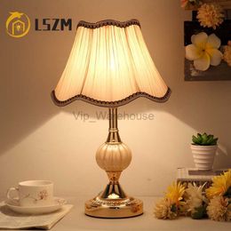 Glass Table Lamp Nordic Decorative Desk Lamps for Bedroom Bedside Desk Lamp Desk Fixtures Accessories E27 Fabric Table Lamp HKD230807