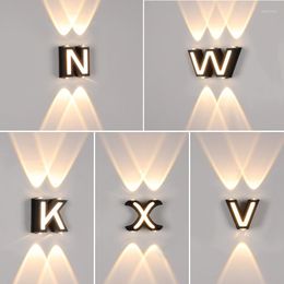 Wall Lamps Outdoor Light Waterproof Led Minimalist Creative Letter Background Decoration Beautiful Courtyard Villa Lamp