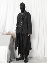 Men's Suits XS-6XL 2023 Men Women Clothing Original Fashion Walking Show Bandage Silhouet Suit Blazer Formal Coat Plus Size Costumes