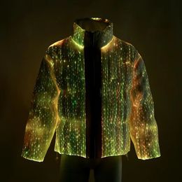 2023 nova co-marca emblema tag luminosa jaquetas masculinas gola alta moda de rua super quente jaqueta menb