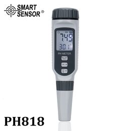 PH Meters Professional Pen Type PH Meter Portable PH Water Quality Tester Acidometer for Aquarium Acidimeter water PH acidity meter PH818 230804