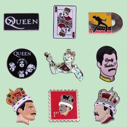 Pins Brooches Superior Quality Classic Queen Metal Hard Enamel Pins Cartoon Brooches Lapel Badges Collect Rock Band Jewellery Gifts for Friends HKD230807