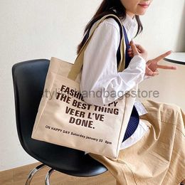 Totes 2023 New Women's Large Capacity Letter Printing Shoulder Bag Simple and Fashionable Handheld Tote Bag Student Classbagstylishhandbagsstore