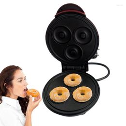 Baking Moulds 110V-220V Mini Donut Maker Machine Electric Non-stick Coated Doughnut With Three Holes For Bread Biscuit