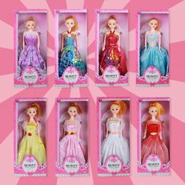 Spielzeug für 2–7 Jahre alte Mädchen, kindliche, verträumte Prinzessinnenpuppe, Mädchenpuppen-Anziehset, Geburtstagsgeschenkbox, glückliche Geschenke für Kinder
