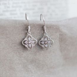 Dangle Earrings YC3264E S925 Silver Fashion Delicacy Lucky Flower Hollow Out GIRL'S Gift Party Banquet WOMEN'S Jewelry