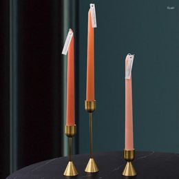 Candle Holders Modern Candlestick Minimalism Metal Office Decoration Gold Dining Table Decor Fashion Home