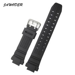 JAWODER Watchband 26mm Black Silicone Rubber Watch Band Strap for GW-3500B G-1200B G-1250B GW-3000B GW-2000 Sports Watch Straps226g