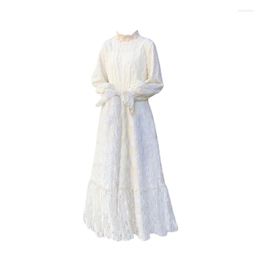 Casual Dresses Women's Temperament French First Love Forest Department White Gowns Bottom And Plush Fairy Rest Dress 2023 Fashion