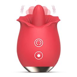 Massager Licking Vibrator Rose Shape Masturbator Vagina Clitoral Stimulator Nipple Clit Body Massage Female for Women Adults 18