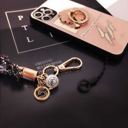 Cell Straps Charms Wrist Straps Anti-lost Lanyard Ball Key Chain Design For Neck Strap Clip Hanging Neck Rope Mobile Straps