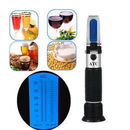 Refractometers Refractometer 032% Brix Beer Brewing Wort SG 1.0001.120 Specific Gravity Meter Liquor Alcohol Concentration Fruit Wine Suger 230804