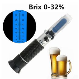 Refractometers Beer Wort Refractometer 032% Brix Sugar Concentration Metre 1.0001.130 Homebrew Hydrometer Saccharimeter Sugar Metre ATC 230804