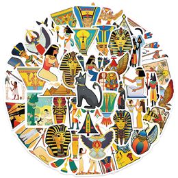 50 PCS Egyptian Tour Laptop Stickers For Car Fridge Helmet Ipad Bicycle Phone Motorcycle PS4 Book Pvc DIY Decals Kids Toys Decor