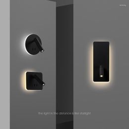 Wall Lamp 13W Light Backlight 350 Degree Rotation Adjustable El Bedroom Bedside Study Reading Sconce With Switch