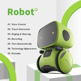 ElectricRC Animals Emo Robot Smart Robots Dance Voice Command Sensor Singing Dancing Repeating Toy for Kids Boys and Girls Talkking 230807