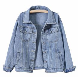 Womens Jackets Denim Women Outwear Turn Down Collar Cotton Coat Fashion Retro Plus Size 5XL Jacket Jaqueta Feminina Chaquetas 230808