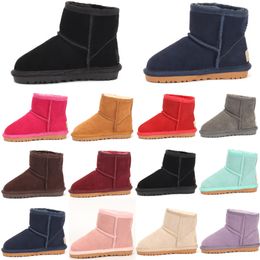 Australia Classic Kids Ultra Mini Short Boots Girls Winter Snow Boot Designer Baby Kid Youth uggi Shoes Toddler uggitys wgg Warm Furry Sneakers Chestn G6v2#