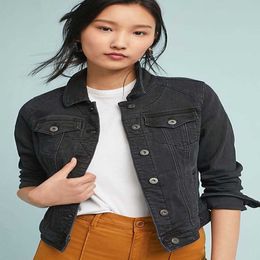 blazers woman Wash Black Grey Slim Fit Shorts Denim Clothes bomber jacket women