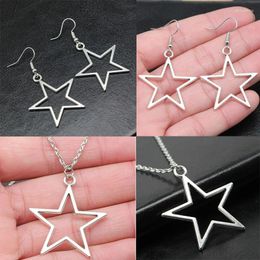 Hoop Earrings Star Drop Dangle Metal Zinc Alloy Fashion Jewelry Ladies Accessories