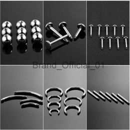 10Pcs/Pack Titanium Piercing Kits Screw Balls Belly Bar Tongue Industrial Nipple Eyebrow Piring Sexy Replacement Accessories x0808